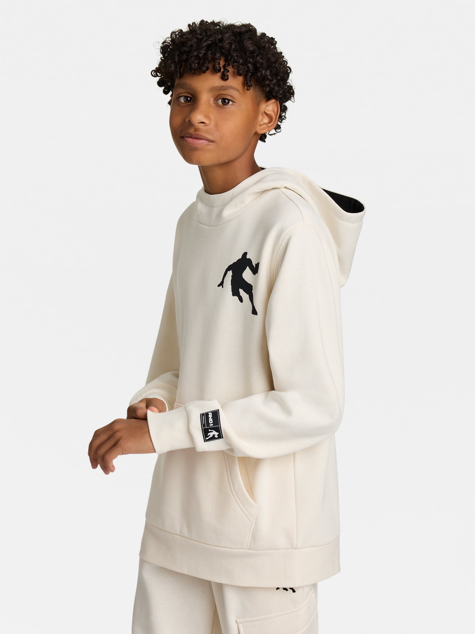 AND1 Boy's Athletic Graphic Fleece Hoodie, Sizes 4-18
