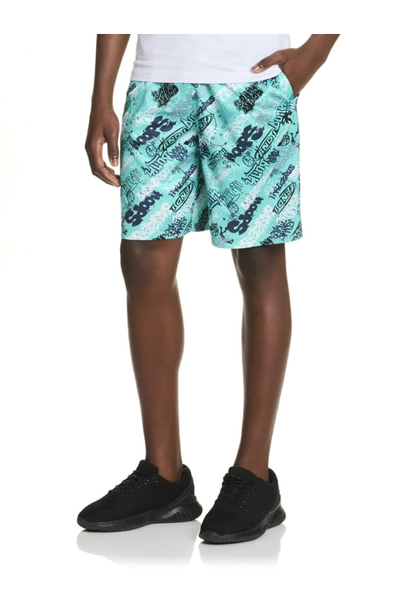 Boy's Athletic Graphic Slam Dunk Short, Sizes 4-18