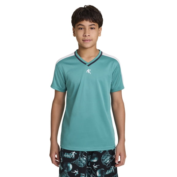 AND1 Boy's Athletic Motion Performance Short Sleeve T-Shirt, Sizes 4-18