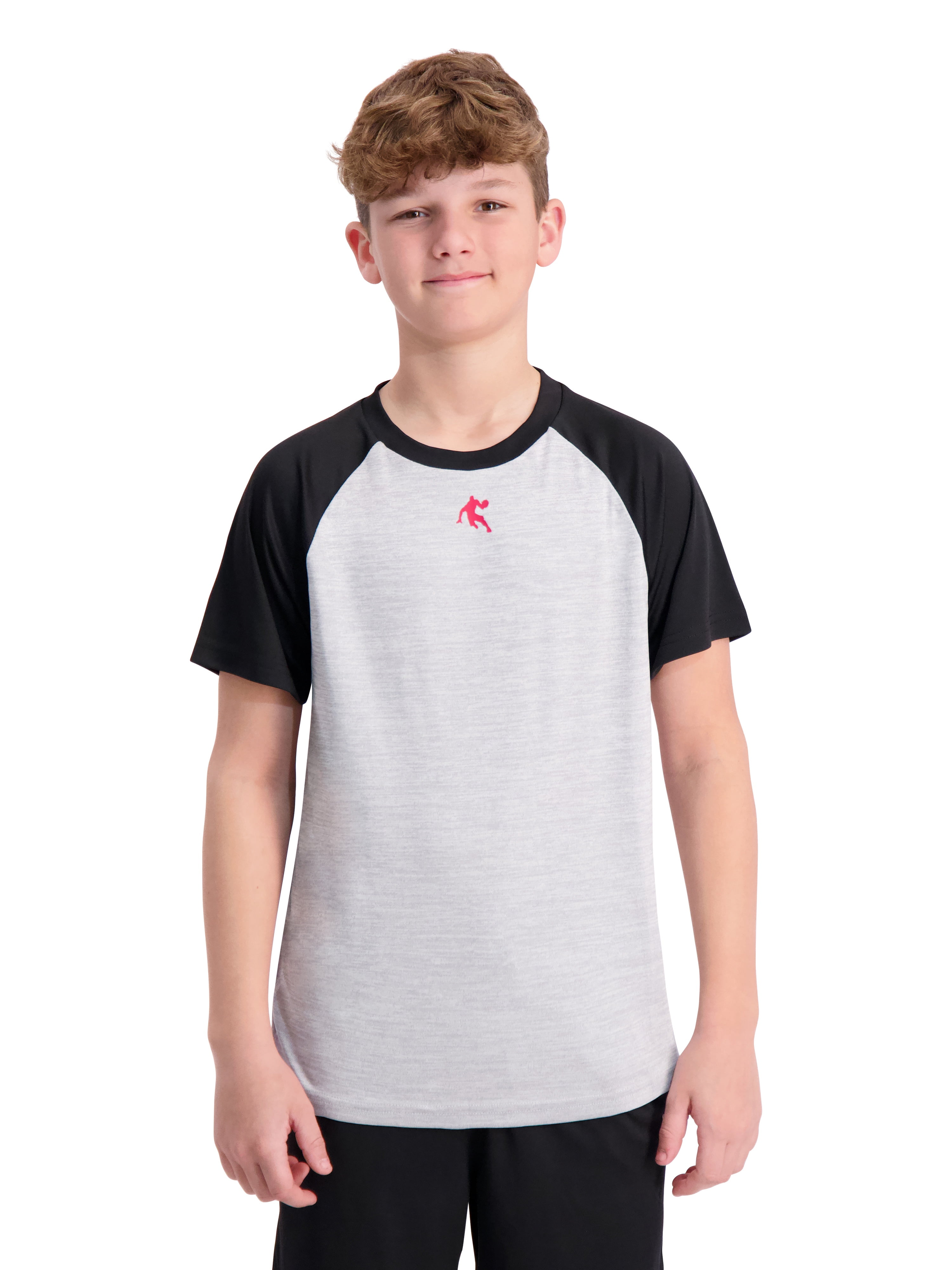 AND1 Boy's Athletic Performance Short Sleeve T-Shirt, Sizes 4-18