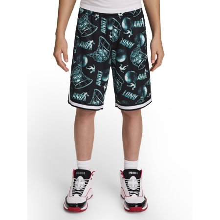 AND1 Boy's Athletic Platinum Short, 7" Inseam, Sizes 4-18
