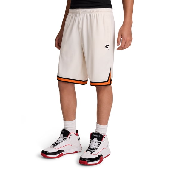 AND1 Boy's Athletic Platinum Short, 8" Inseam, Sizes 4-18