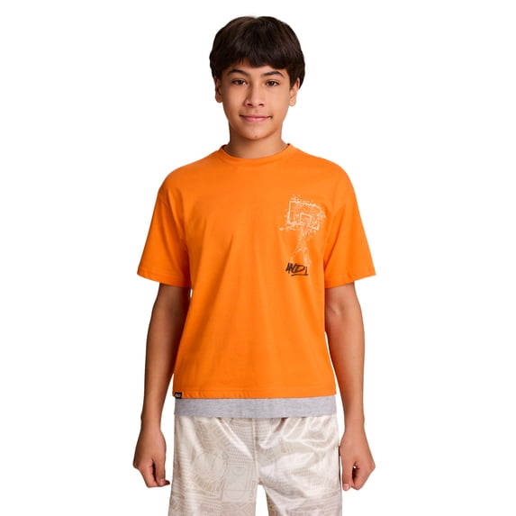 AND1 Boy's Double Play Short Sleeve T-Shirt, Sizes 4-18