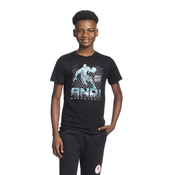 AND1 Boy's Short Sleeve Graphic T-Shirt, Sizes 4-18