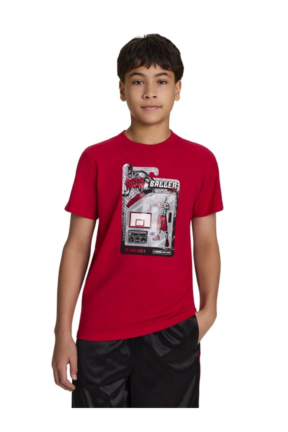 Boy’s Short Sleeve Graphic T-Shirt, Sizes 4-18
