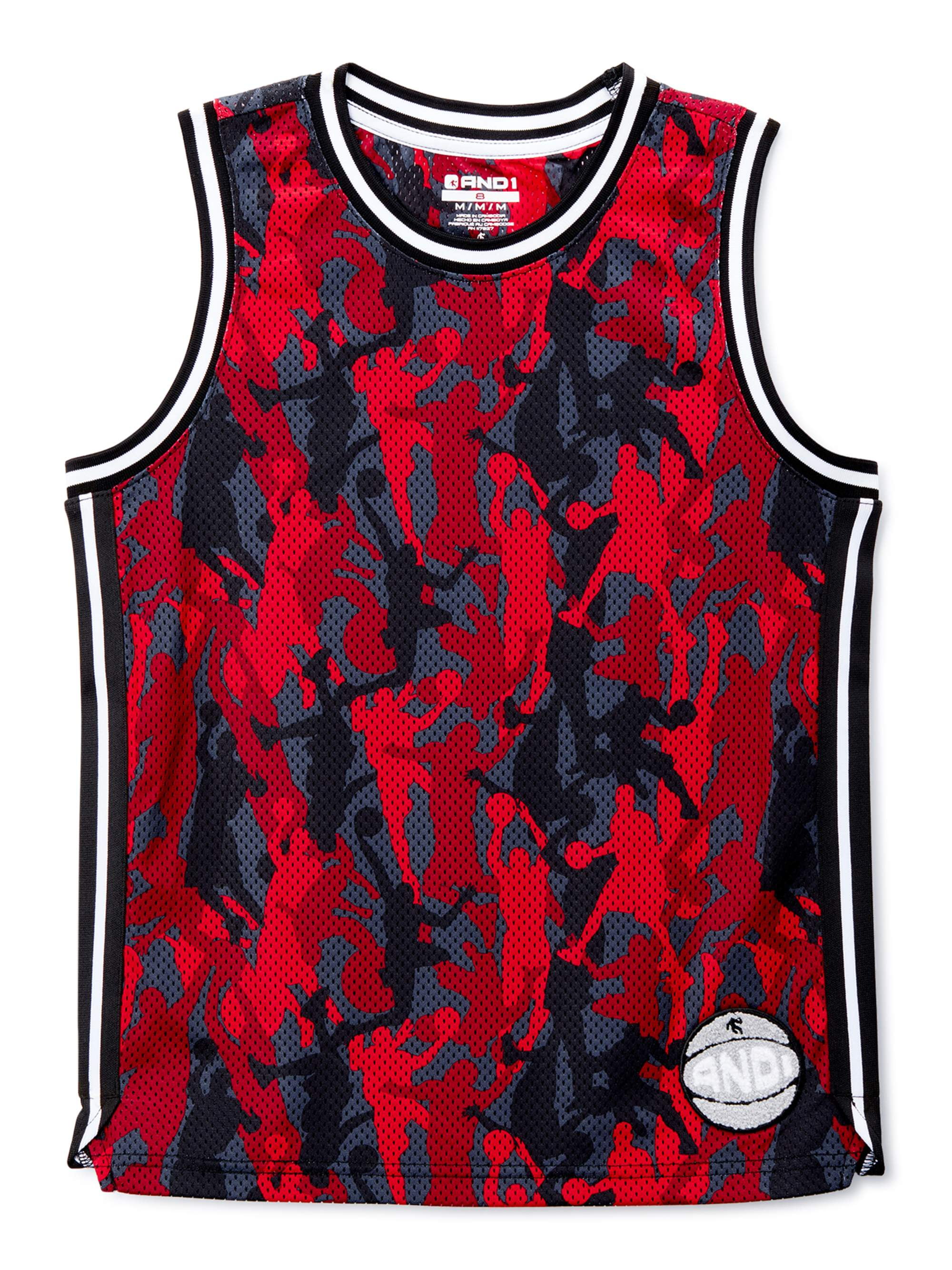 AND1 Boy's Camo Basketball Jersey