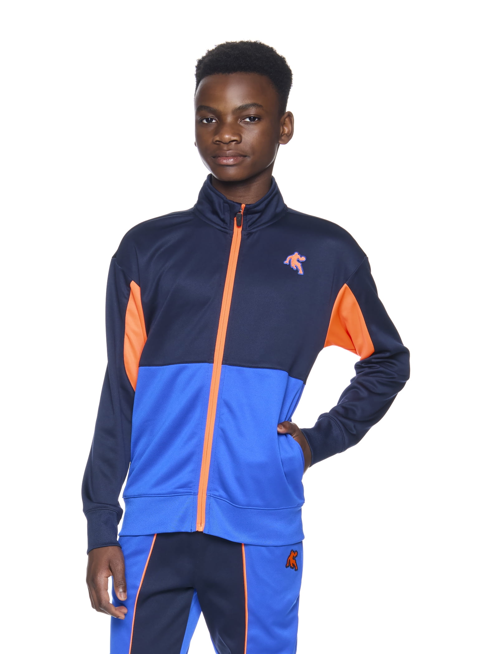 Brandclub - Boys Athletic Full Zip Jacket, Size 4-18