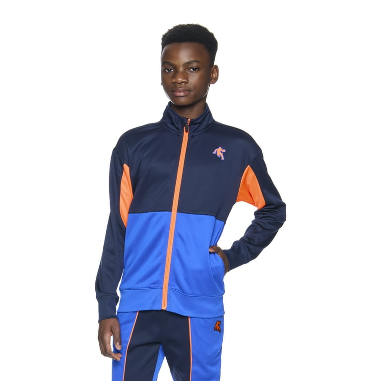 AND1 Boys Athletic Full Zip Jacket Size 4-18 Fleece Sports