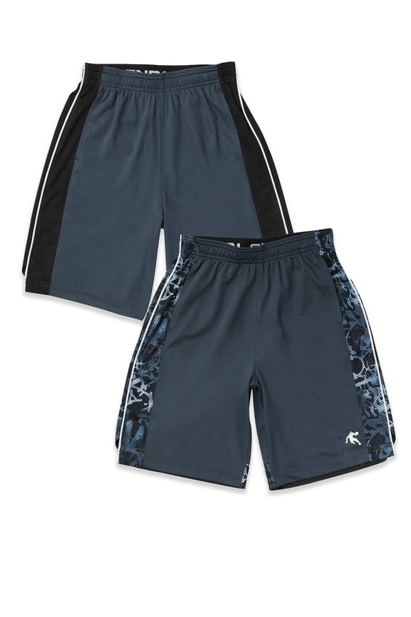Boys 'Free-Throw' 2-Pack Basketball Shorts, Sizes 4-18