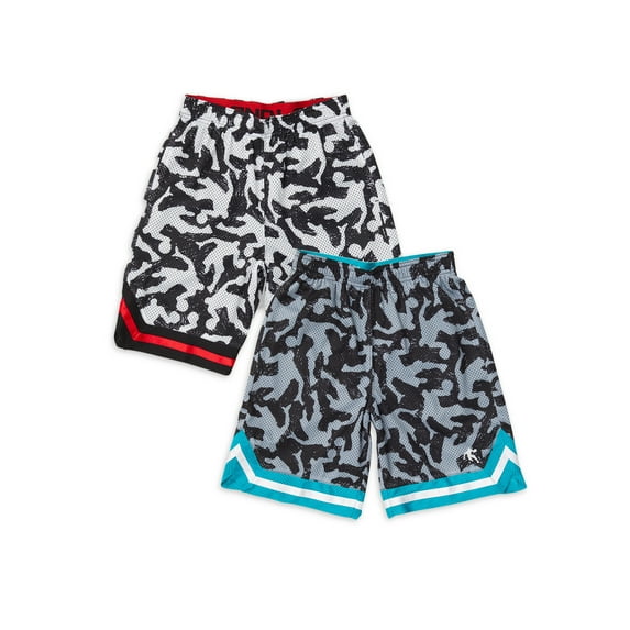AND1 Boys 'Power Forward' 2-Pack Basketball Shorts, Sizes 4-18