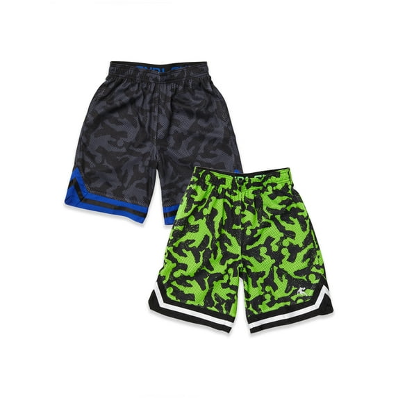 AND1 Boys 'Power Forward' 2-Pack Basketball Shorts, Sizes 4-18