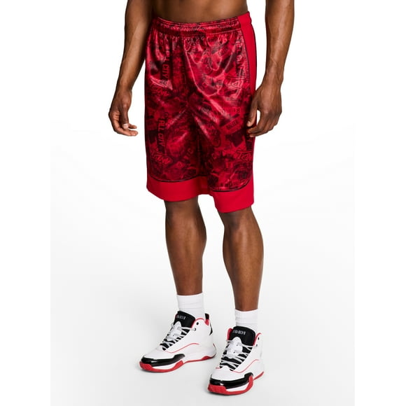 AND1 Men's & Big Men's All Court Printed Pattern Short, 11" Inseam, Sizes XS-5XL