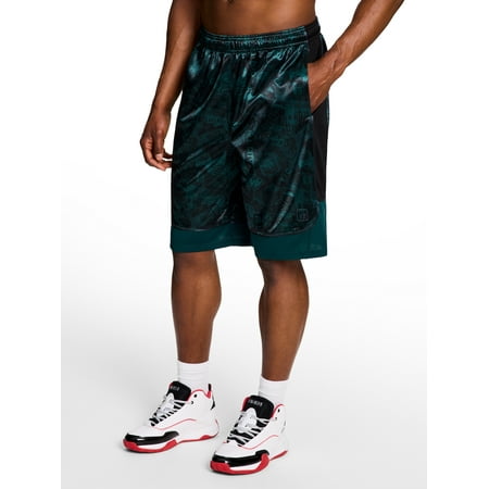 AND1 Men's & Big Men's All Court Printed Pattern Short, 11" Inseam, Sizes XS-5XL