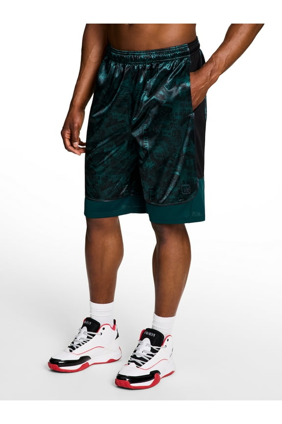 Men's & Big Men's All Court Printed Pattern Short, 11" Inseam, Sizes XS-5XL