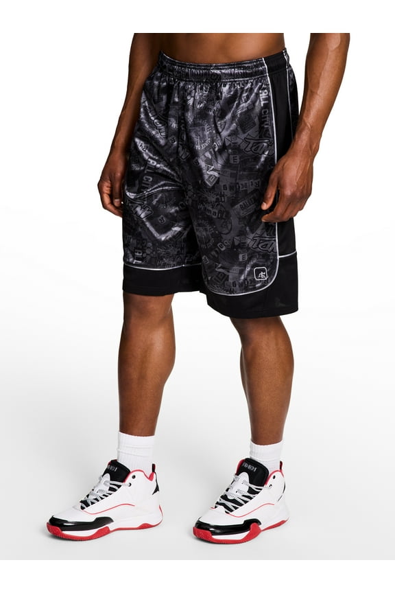 Men's & Big Men's All Court Printed Pattern Short, 11" Inseam, Sizes XS-5XL