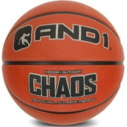AND1 Chaos Rubber Basketball - Official Size Streetball, Made for Indoor and Outdoor Basketball Games - Sold Deflated (Pump NOT Included), Size 7