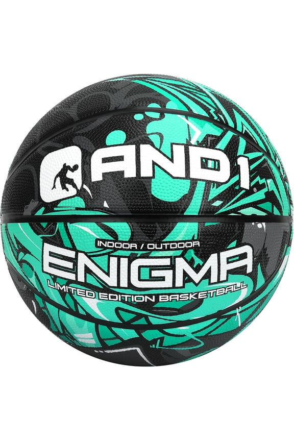 Enigma Youth Rubber Basketball, Size 6 (28.5") Deep Channel Construction, for Indoor/Outdoor Use