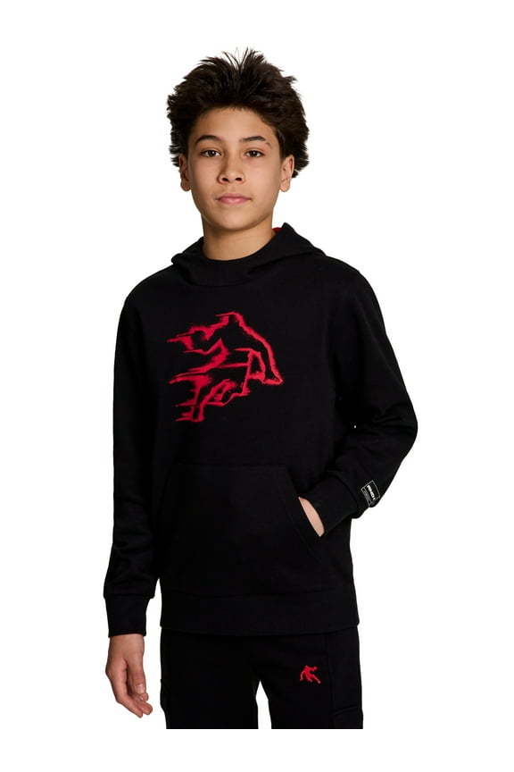 Boy's Athletic Graphic Fleece Hoodie, Sizes 4-18