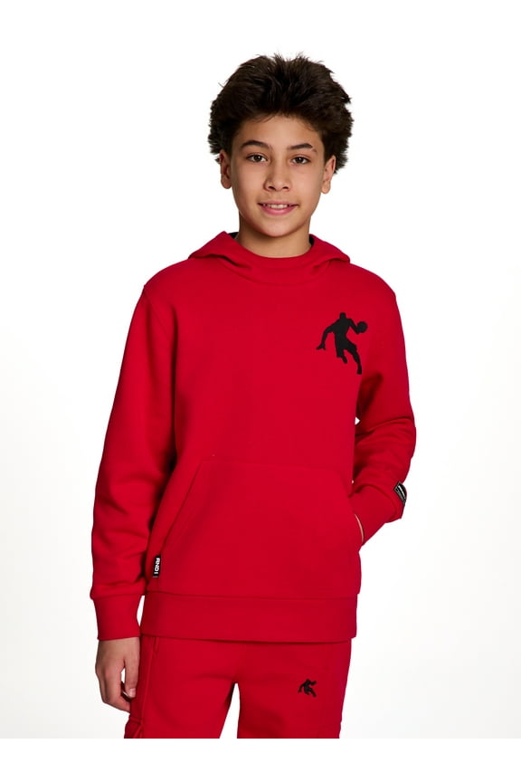 Boy's Athletic Graphic Fleece Hoodie, Sizes 4-18