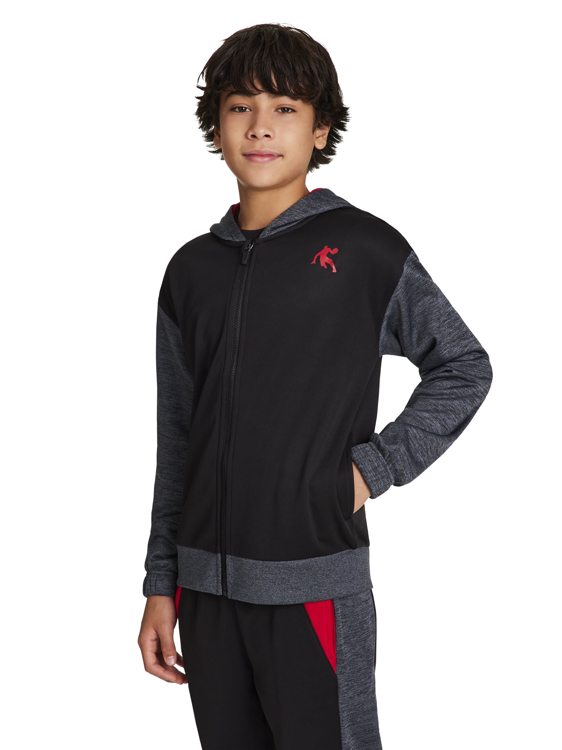 AND1 Boy's Athletic Full-Zip Jacket, Sizes 4-18