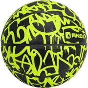AND1 Fantom Graffiti Rubber Basketball, Size 5 (27.5"), Deep Channel Construction, Indoor/Outdoor Use