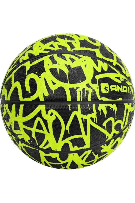 Fantom Graffiti Rubber Basketball, Size 7 (29.5 Inches), Deep Channel Construction, Made for Indoor/Outdoor Use