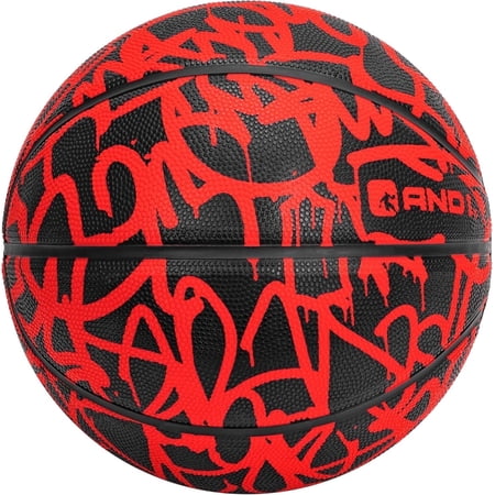 AND1 Fantom Graffiti Rubber Basketball, Size 7 (29.5 inches) Deep Channel Construction, Made for Indoor/Outdoor Use