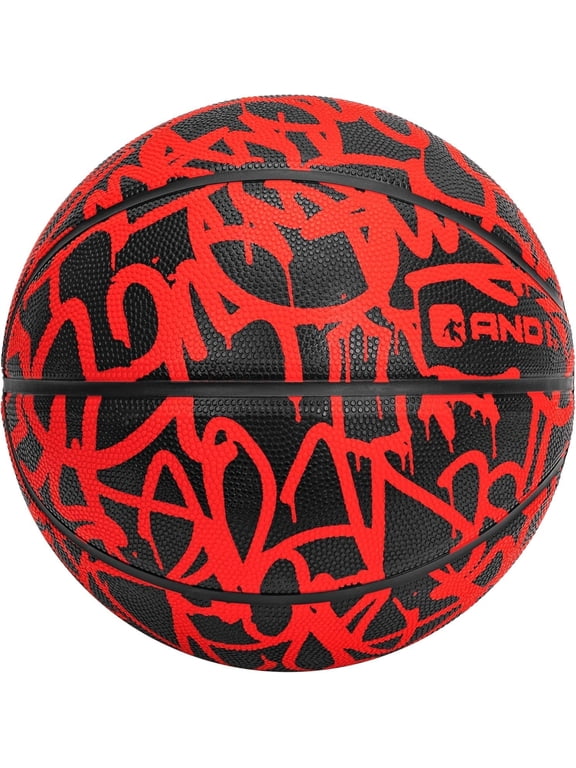Fantom Graffiti Rubber Basketball, Size 7 (29.5"), Deep Channel Construction, Indoor/Outdoor Use