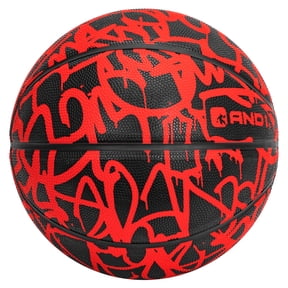 AND1 Fantom Graffiti Rubber Basketball, Size 7 (29.5"), Deep Channel Construction, Indoor/Outdoor Use