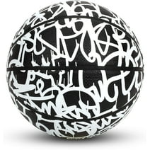 AND1 Fantom Rubber Basketball, Black & White Graffiti, 29.5"