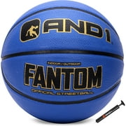 AND1 Fantom Rubber Basketball: Official Regulation Size 7 (29.5 inches), Deep Channel Construction