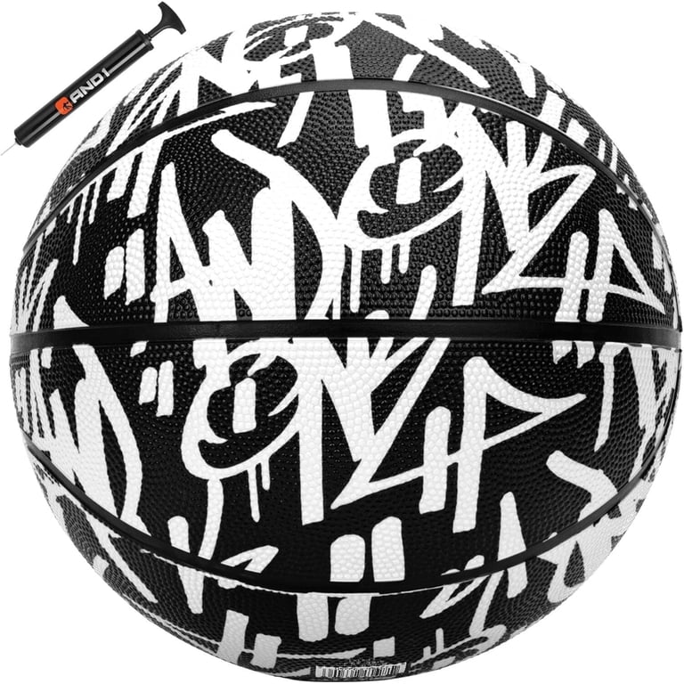 AND1 Fantom Graffiti Rubber Basketball, Size 7 (29.5