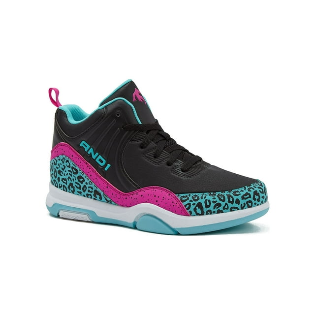 AND1 Little & Big Girl Athletic Fierce Basketball Sneaker, Sizes 13-6