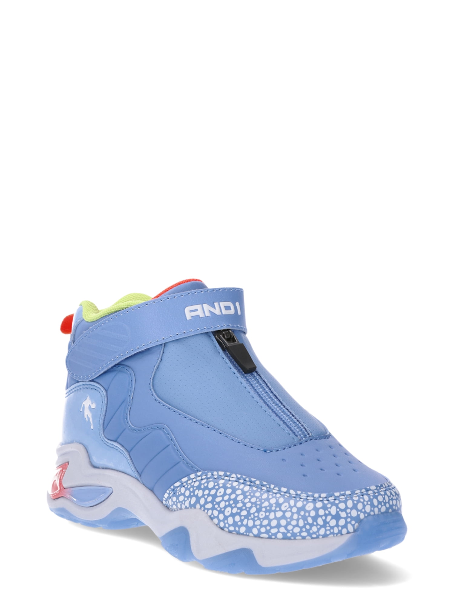 AND1 Kids Hi-Top Zip Athletic Sneakers - Walmart.com