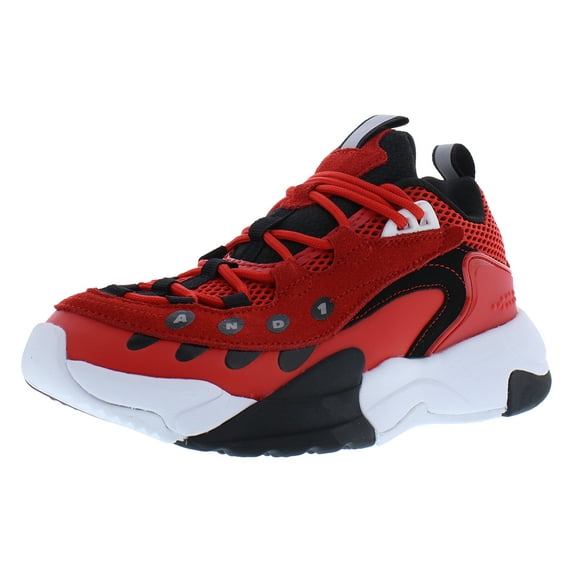 AND1 Marauder PS Boys Shoes Size 3, Color: Fiery Red/Black
