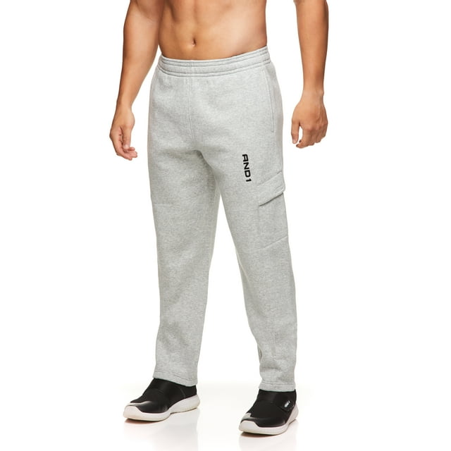 AND1 Men's Active Double Team 2.0 Cargo Fleece Pants, up to Size XL ...