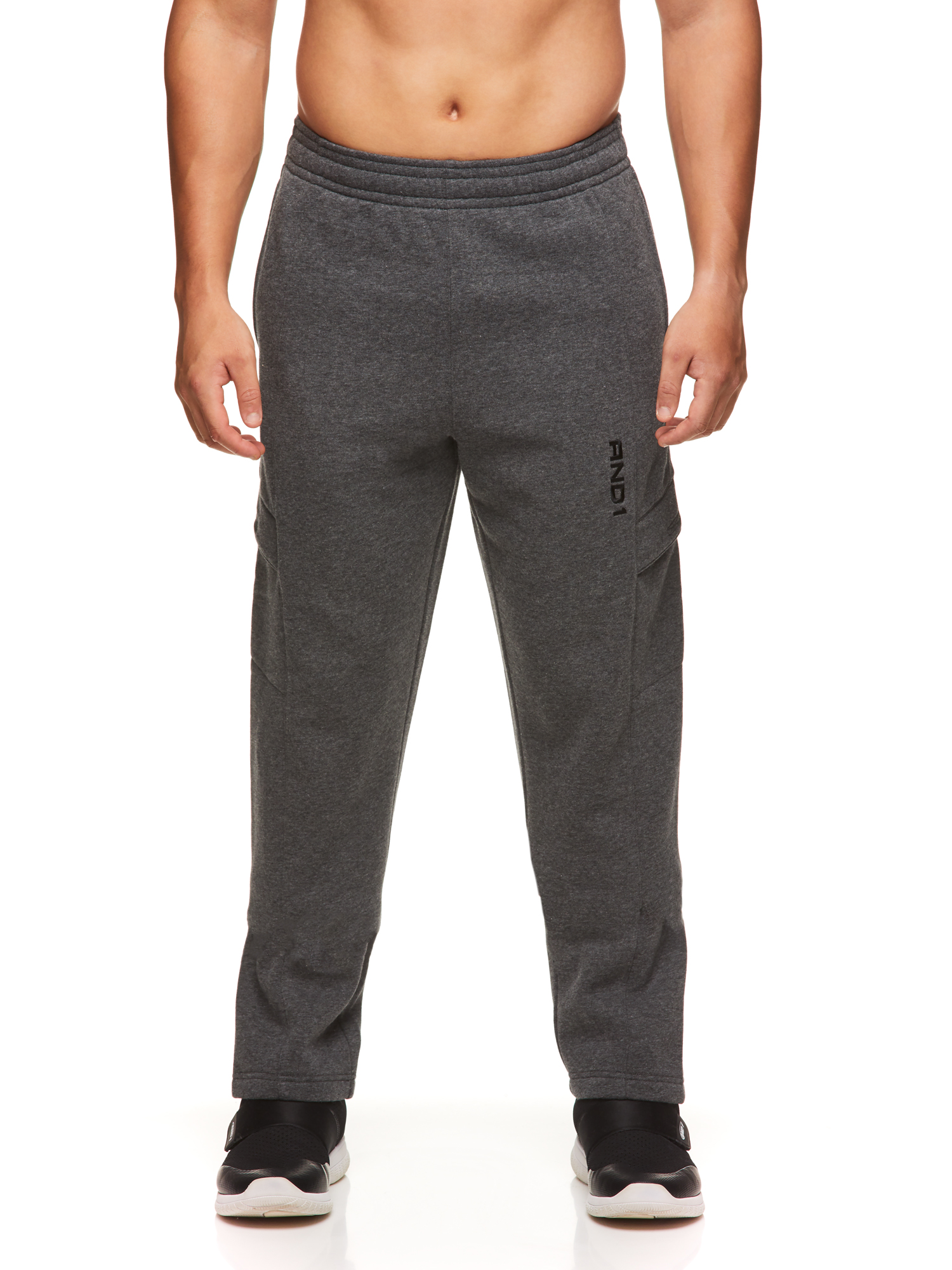 AND1 Men s Active Double Team 2.0 Cargo Fleece Pants up to Size XL Walmart