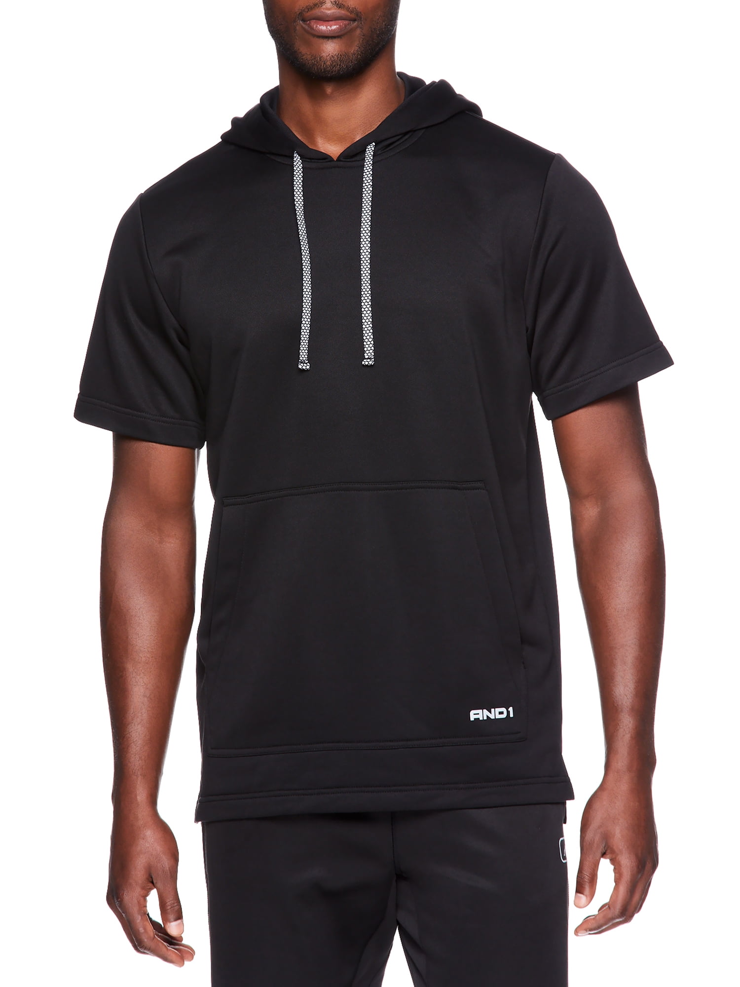 AND1 Men's And Big Men's Active Three Pointer Short Sleeve Hoodie, up ...