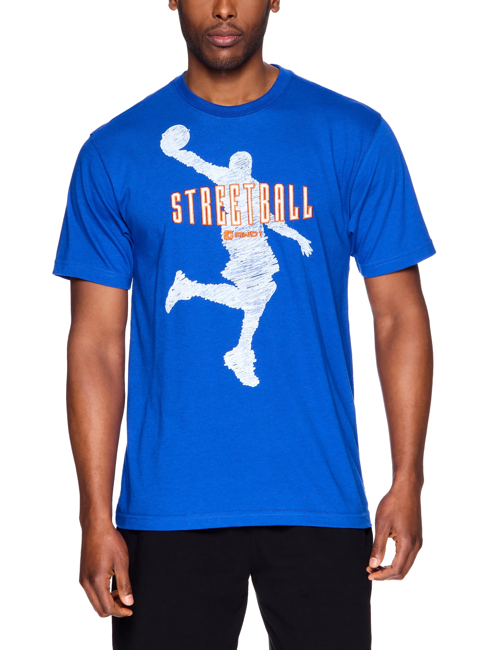 AND1 Men's & Big Men's Basketball Active Graphic Tee Shirt, Sizes S-3XL