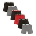 thumbnail image 1 of AND1 Men’s Underwear Breathe Performance Mid Length Boxer Briefs, 6 Pack, 1 of 7