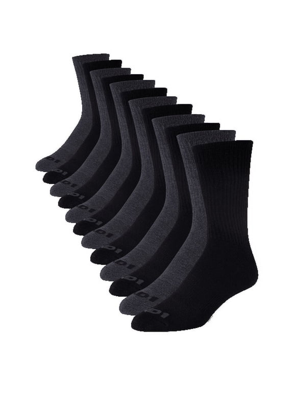 Men's Socks, Cushion Crew Socks, 12 Pack
