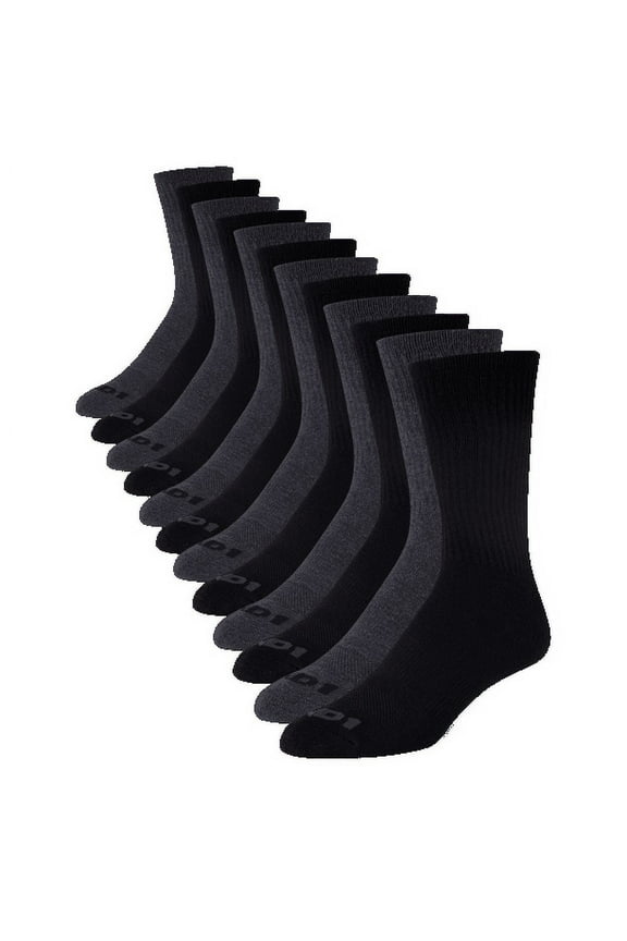 Men's Socks, Cushion Crew Socks, 12 Pack