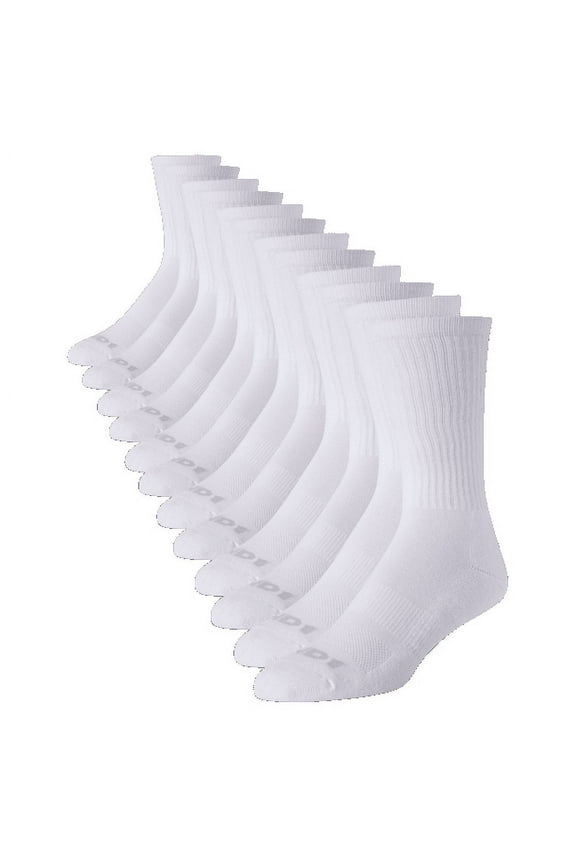 Men's Socks, Cushion Crew Socks, 12 Pack