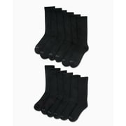 AND1 Men's Socks, Cushion Crew Socks, 12 Pack