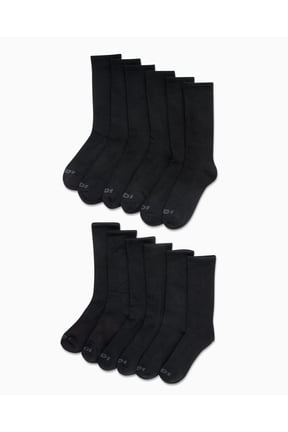 Men's Socks, Cushion Crew Socks, 12 Pack