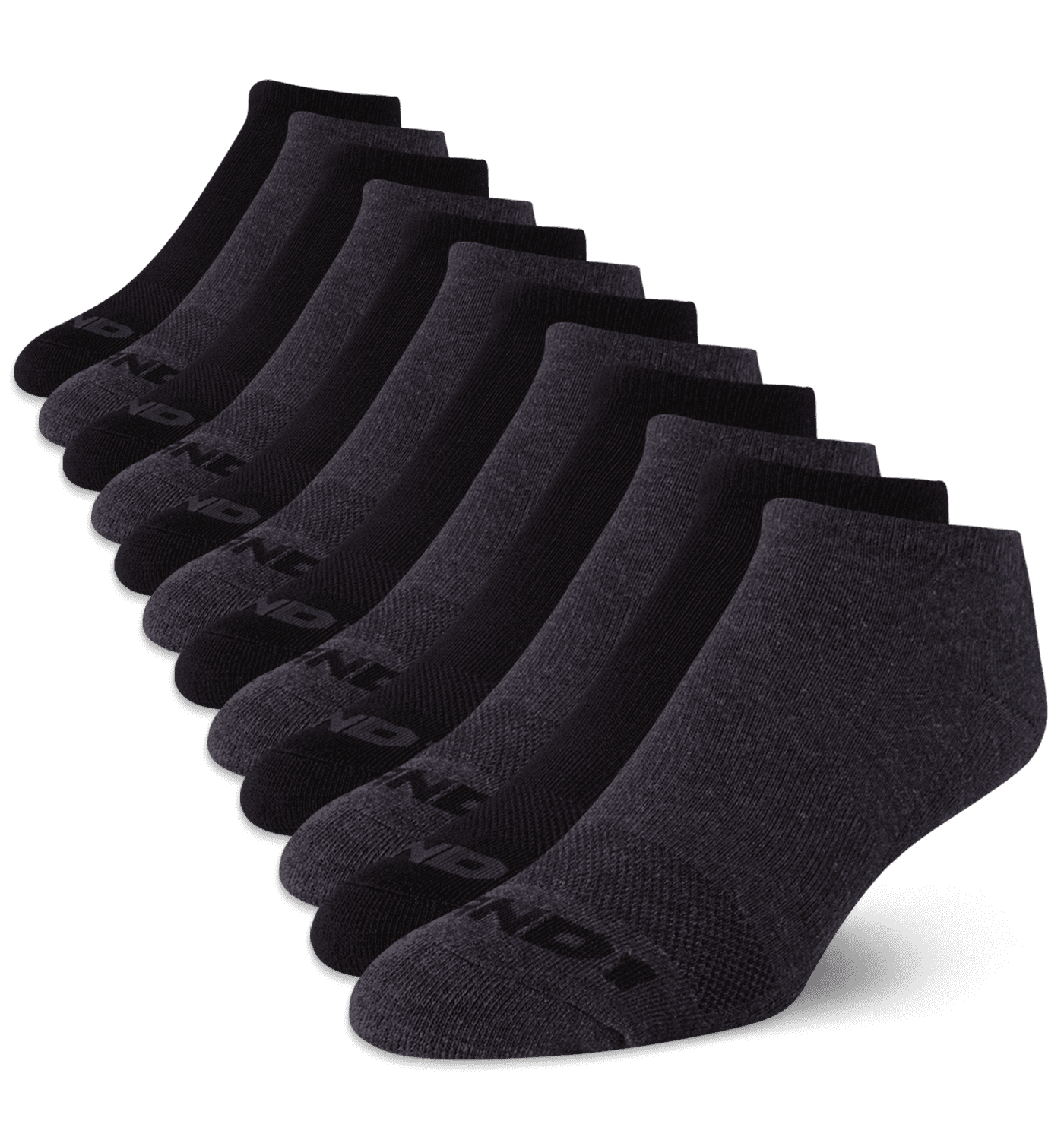 AND1 Men's Cushion Low Cut Sock, 12 Pack 