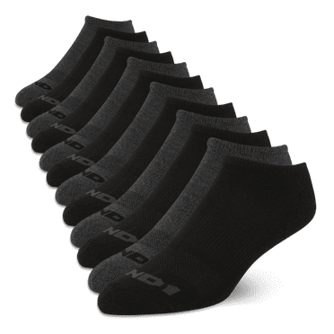 AND1 Men's Cushion No Show Socks, 12 Pack