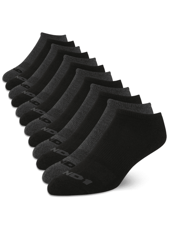 AND1 Men's Cushion No Show Socks, 12 Pack