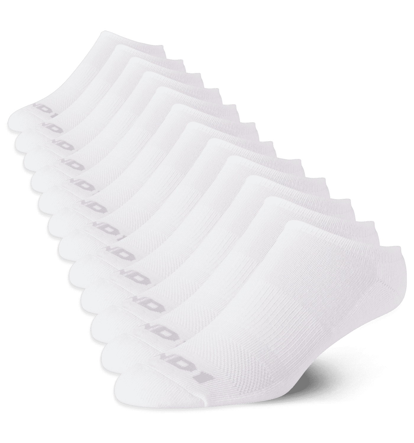 AND1 Men's Cushion No Show Socks, 12 Pack