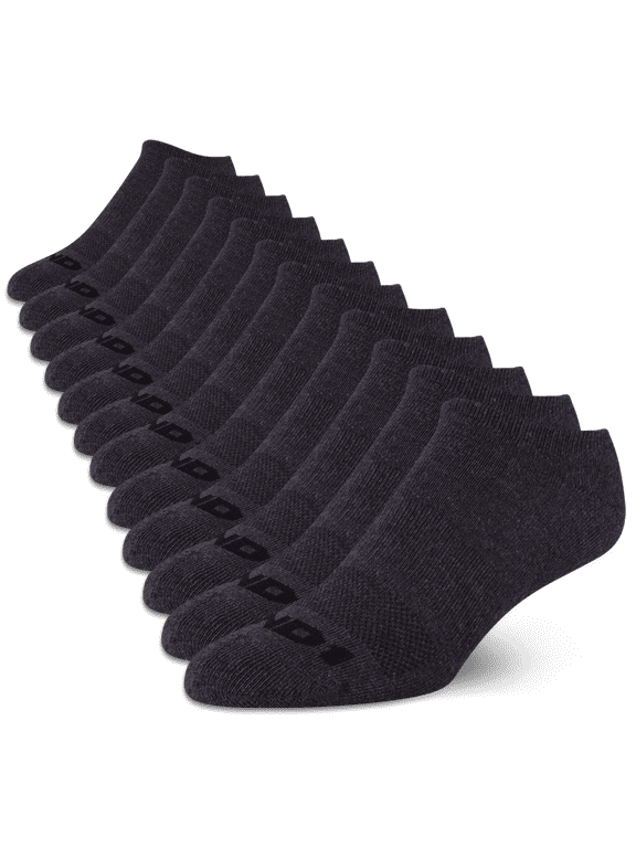 Men's Socks, Cushion No Show Socks, 12 Pack